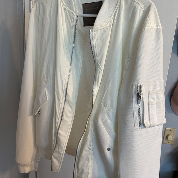 Zara Mens White Jacket Size L - Picture 1 of 2